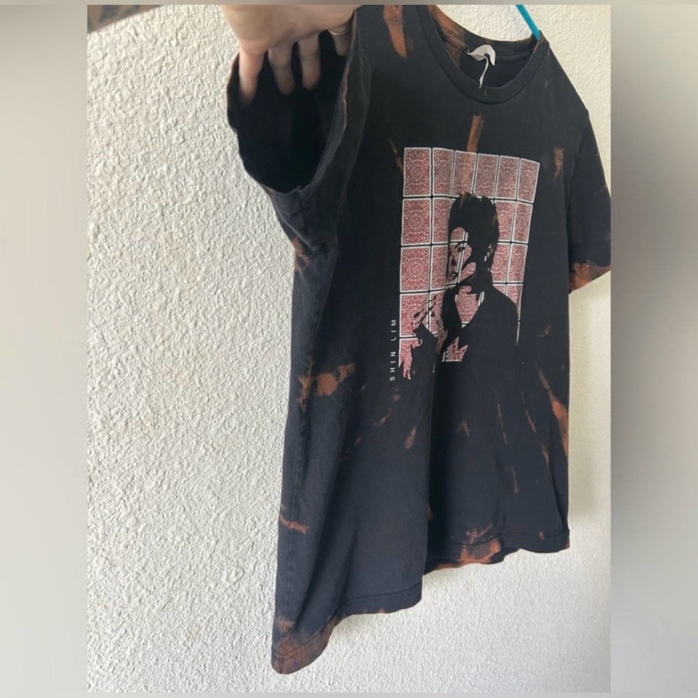 Bella + Canvas Graphic Tee – Size Medium – Custom Bleach Dyed - Picture 2 of 9